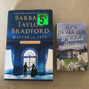 3/$15 Two novels, Jude Deveraux and Barbara Taylor Bradford
